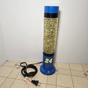 Jeff Gordon Racer 24 Glitter Lava Lamp Vtg 2004 Rare EUC Blue Light